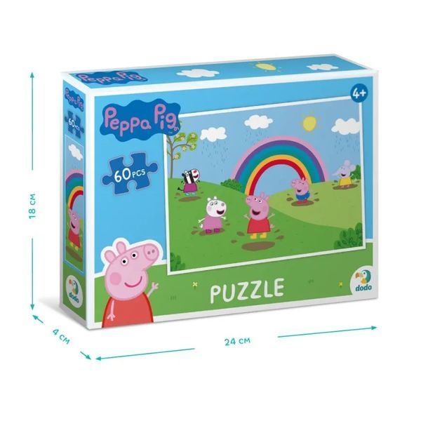 Пазл Dodo Peppa Pig Дощові розваги 200330 (60 елементів) 1015535 фото