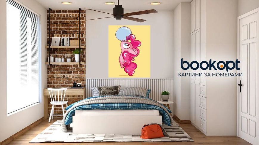 Картина по номерах Bookopt Мій маленький поні 40х50 (ВК2146) 1011262 фото