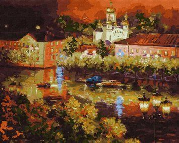 Картина за номерами - Вечірнє місто 40х50см (КНО3630) 1016943 фото