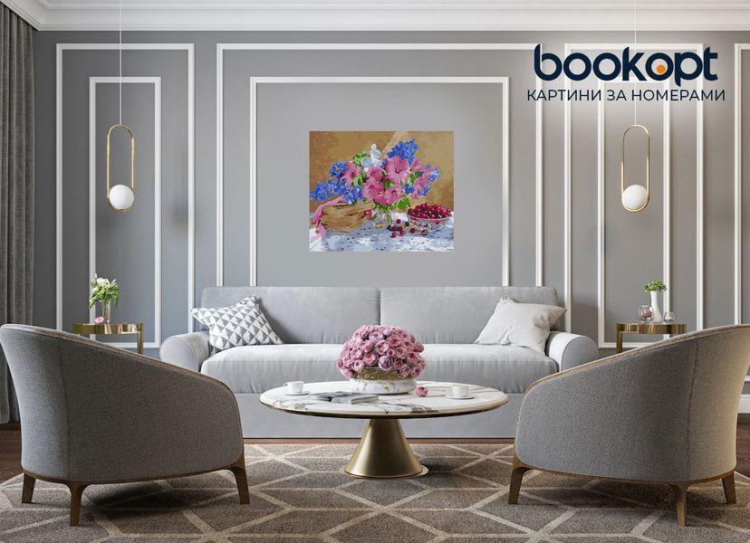 Картина по номерах Bookopt Літній букет 40х50 (BK1272) 1004786 фото
