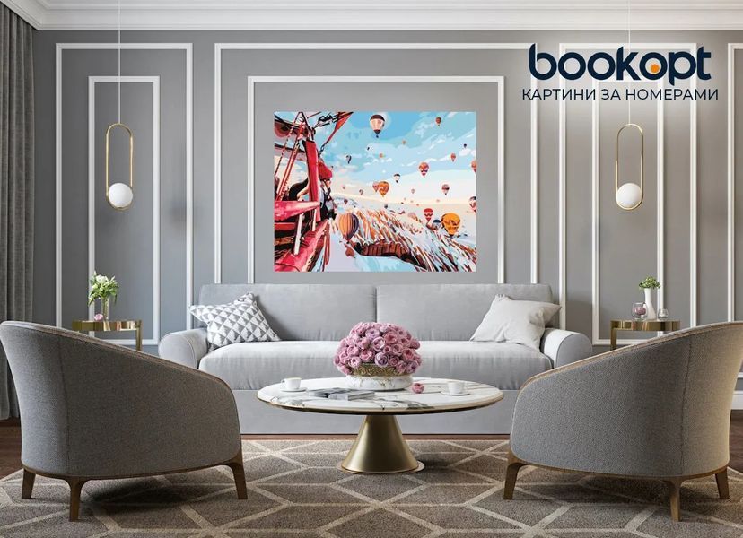 Картина по номерах Bookopt Вид з повітряної кулі 40х50 (ВК2108) 1011217 фото