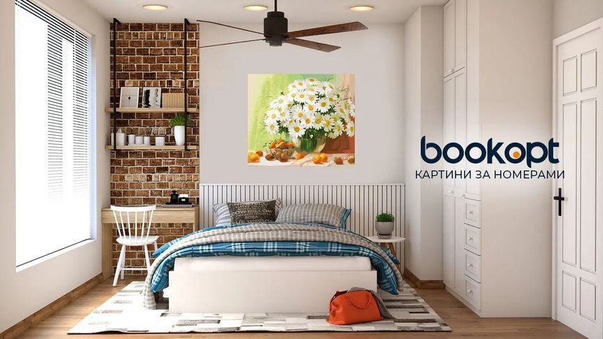 Картина по номерах Bookopt Букет ромашок 40х50 (BK1151) 1004549 фото