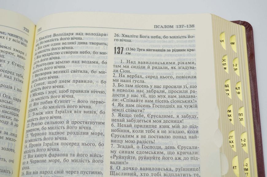 Святе письмо (червона) Шкіра Індекси Золото 1067 162552 фото