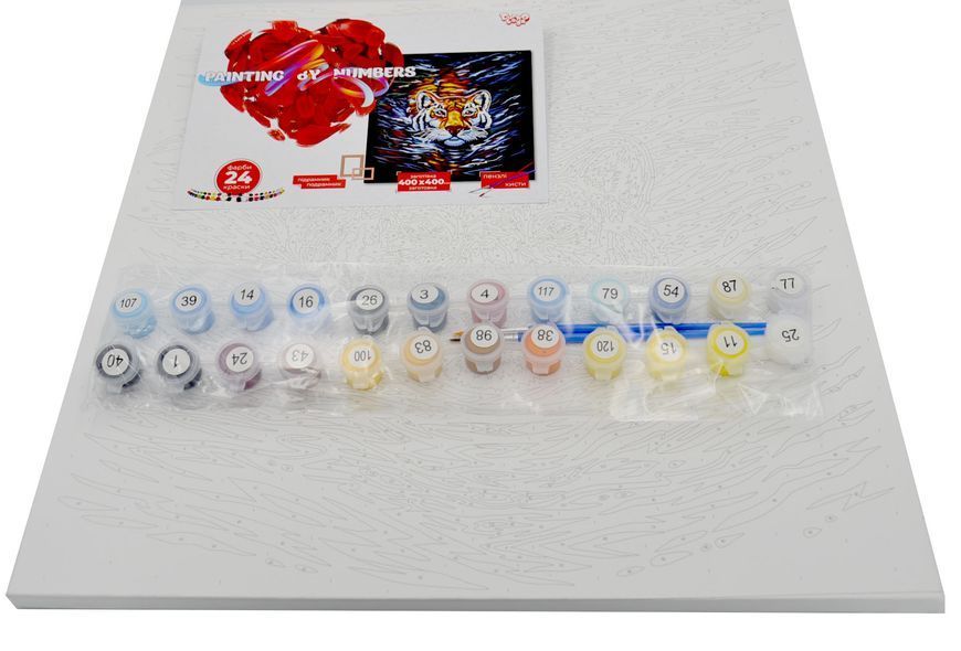 Картина по номерах Данко Тигр 40х40 1003416 фото