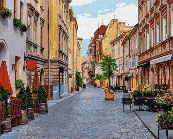 Розпис по номерах Вуличками Львова 40*50 см 1016753 фото