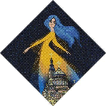 Алмазна мозаїка - Берегиня Харкова mosyakart 40х40см 1015166 фото