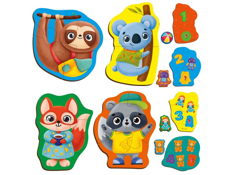 Пазл Vladi Toys VT1722-27 Тварини Іграшки 1025587 фото