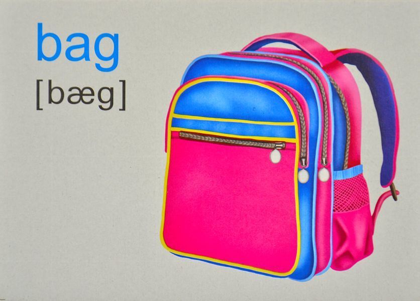 English : flashcards. School things / Набір карток. Ангійська мова. Шкільні речі 169054 фото