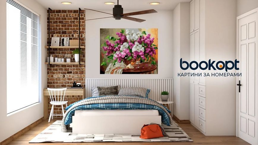 Картина по номерах Bookopt Бузковий букет 40х50 (BK1409) 1011516 фото