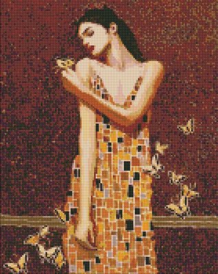 Алмазна мозаїка В обіймах метеликів 40х50 АМО7382 1019816 фото