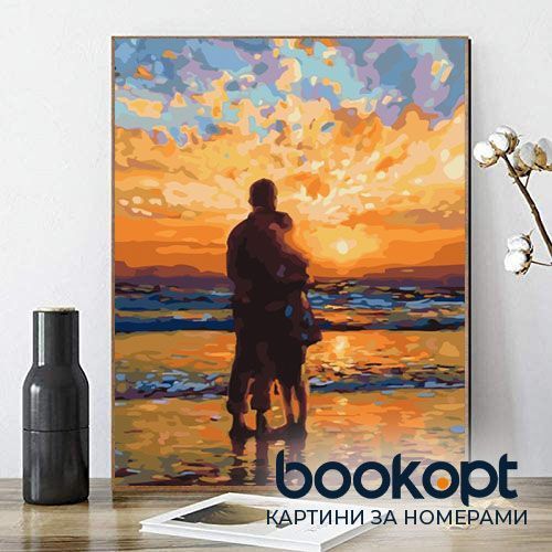 Картина по номерах Bookopt Захід сонця для закоханих 40х50 (ВК1034) 1004446 фото