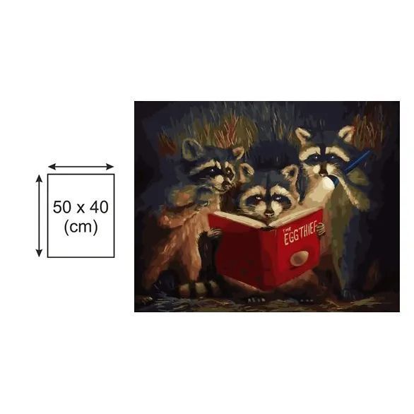 Картина по номерах Bookopt Маленькі читачі 40х50 (ВК1293) 1010969 фото