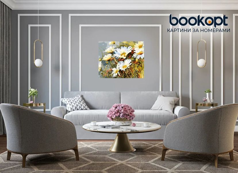 Картина по номерах Bookopt Лісові ромашки 40х50 (BK1085) 1004480 фото