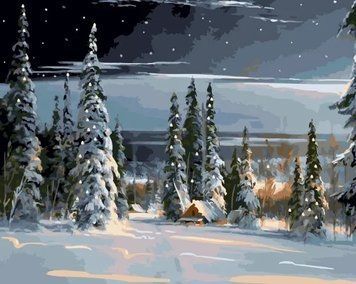 Картина по номерах Bookopt Холодно взимку 40х50 (BK2172) 1011297 фото
