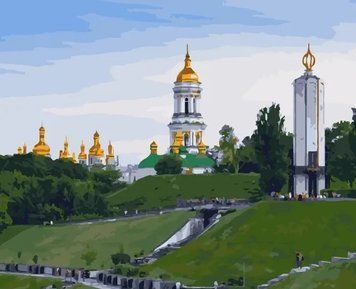 Картина по номерах Bookopt Києво-Печерська лавра 40х50 (BK2289) 1011594 фото