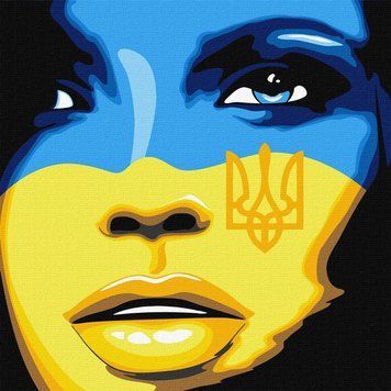 Картина за номерами Ідейка Вільна Україна KHO4865 40х40 см 1014297 фото