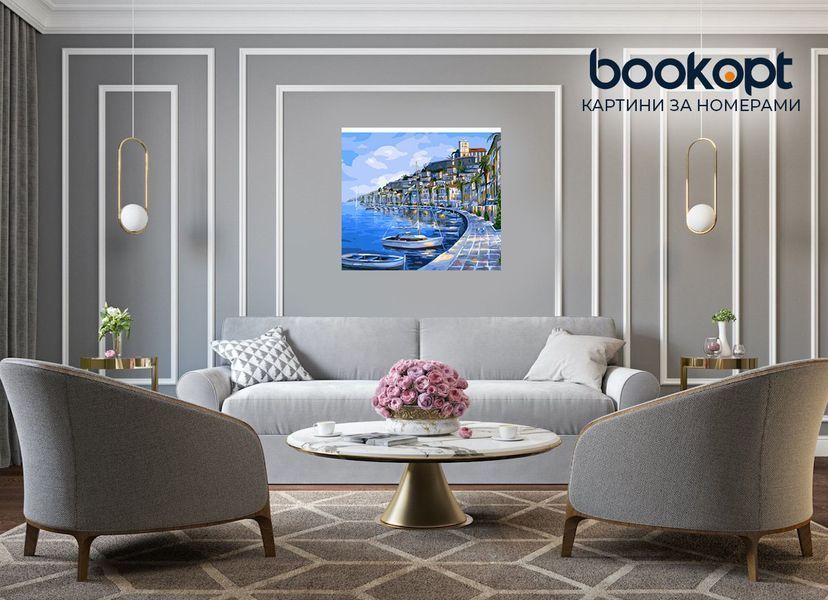 Картина по номерах Bookopt Прекрасне узбережжя 40х50 (ВК1040) 1004450 фото