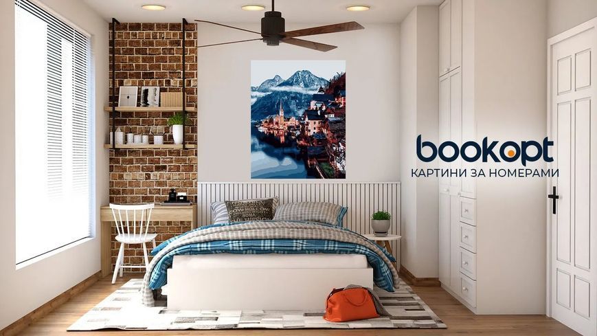 Картина по номерах Bookopt Місто на березі 40х50 (ВК2073) 1011170 фото