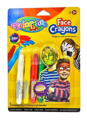 Крейда-олівці для обличчя 5 кольорів Colorino 80047PTR 1000774 фото