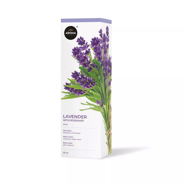 Ароматичні палички Лаванда з розмарином Aroma Home Basic Line Lavender with Rosemary 50 мл 1018049 фото