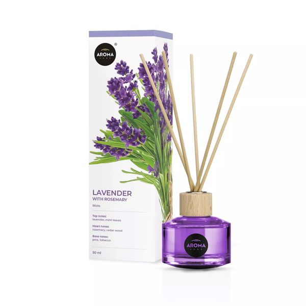 Ароматичні палички Лаванда з розмарином Aroma Home Basic Line Lavender with Rosemary 50 мл 1018049 фото