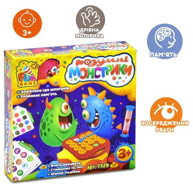 Настільна гра 7329 Розумні монстрики (12) FUN GAME 1006568 фото