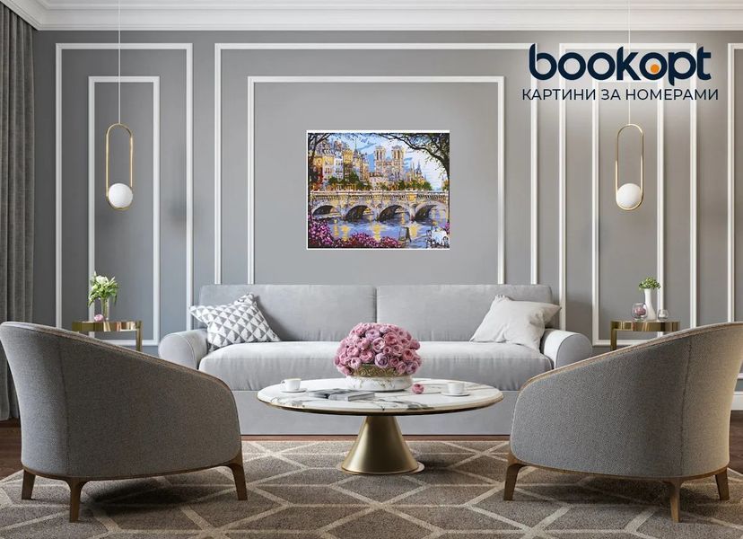 Картина по номерах Bookopt Весна в місті 40х50 (BK1170) 1004576 фото