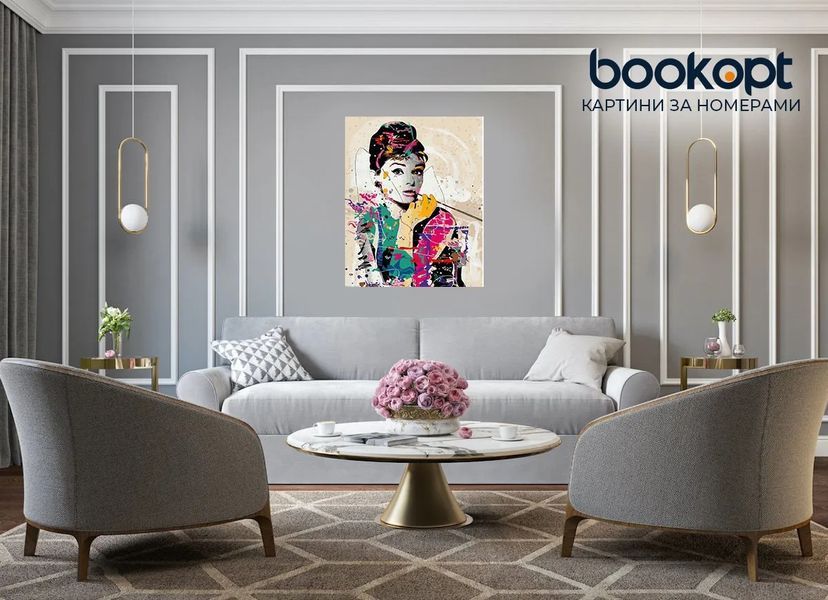 Картина по номерах Bookopt Одрі 40х50 (ВК1429) 1011395 фото