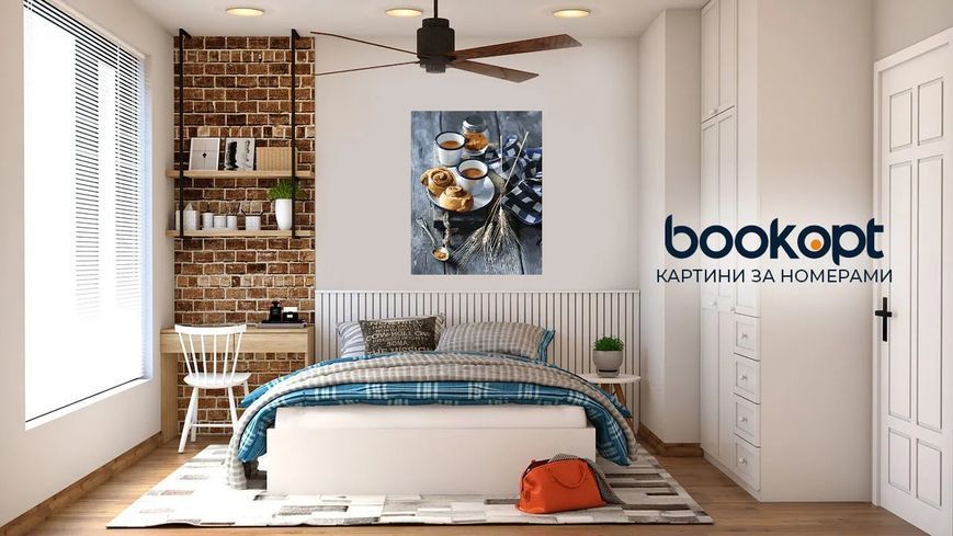 Картина по номерах Bookopt Булочки з корицею 40х50 (ВК2130) 1011243 фото