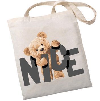 Екошопер Bookopt Nice Teddy Bear бежевий (BK4054) 1022596 фото