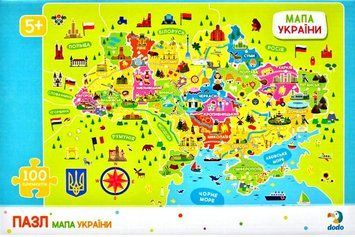 Пазл Мапа України (Коробка 27х18) 169093 фото