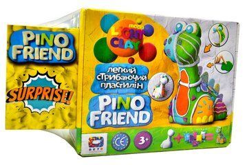 Набір легкого стрибаючого пластиліну Pino Friend Бард ТМ Moon light clay 70036 +Сюрприз 1004922 фото