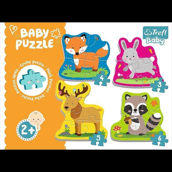 Пазли Baby Puzzle Лісові тваринки Trefl 36077 1002356 фото