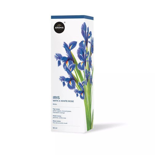 Ароматичні палички Ірис з білою трояндою Aroma Home Basic Line Iris with White Rose 50 мл 1018052 фото