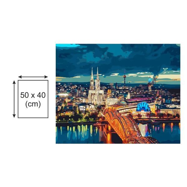 Картина по номерах Bookopt Нічне місто 40х50 (ВК2197) 1011400 фото