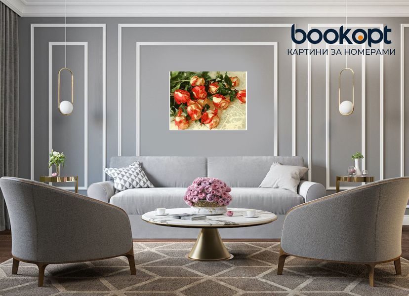 Картина по номерах Bookopt Красивий букет 40х50 (BK1200) 1004654 фото