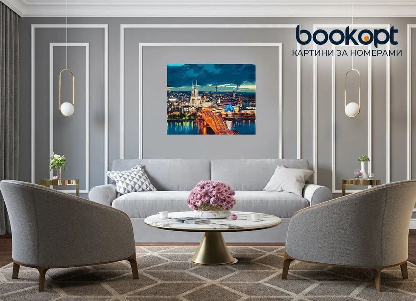Картина по номерах Bookopt Нічне місто 40х50 (ВК2197) 1011400 фото