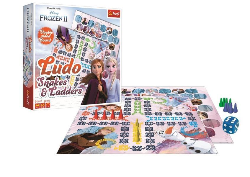 Настільна гра Лудо Змії та драбини (Крижане серце 2 . Disney Frozen 2 ) Trefl (01756) 1000453 фото