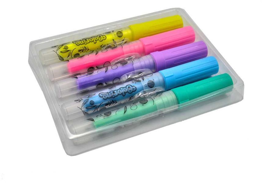 Маркери для скла 5 кольорів Colorino 39637PTR 1000755 фото
