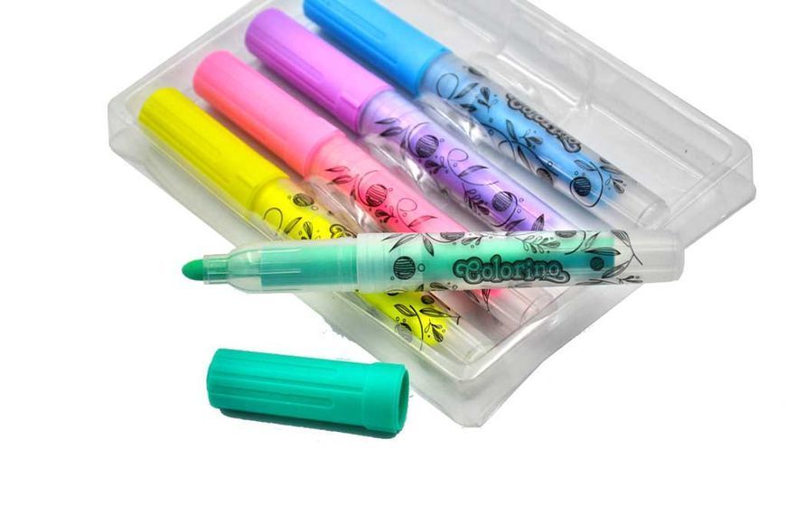 Маркери для скла 5 кольорів Colorino 39637PTR 1000755 фото