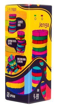 Настільна гра Strateg 30816 Colors Jenga (українською мовою) 1006594 фото