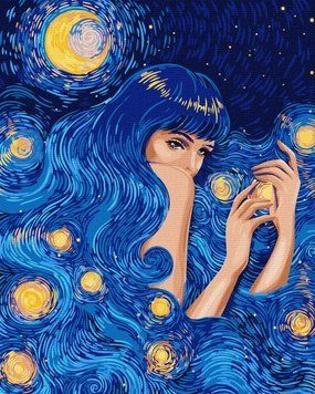 Картина за номерами 'Зіркова красуня' 40х50 КНО5086 1019887 фото