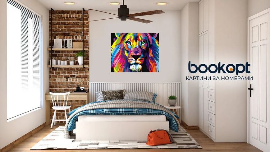 Картина по номерах Bookopt Король звірів 40х50 (ВК1146) 1004543 фото