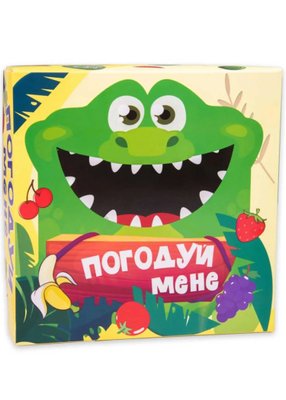 Настільна гра Strateg Погодуй мене - Крокодил українською мовою (30379) 1021473 фото
