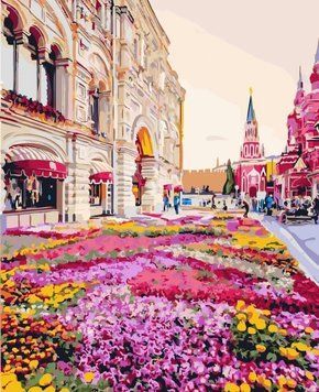Картина по номерах Bookopt Заквітчане місто 40х50 (BK2195) 1011398 фото