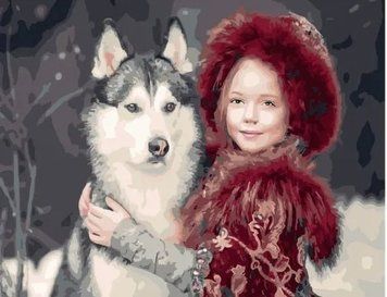 Картина по номерах Bookopt Вірні друзі 40х50 (BK1239) 1004762 фото