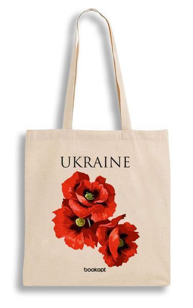 Екошопер на замку Bookopt Ukraine - Червоні маки (BK4053) 1022102 фото