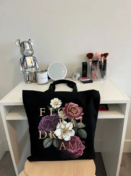 Екошопер BookOpt BK4109 Florar dreams чорний BK4109 фото