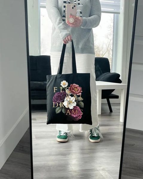 Екошопер BookOpt BK4109 Florar dreams чорний BK4109 фото