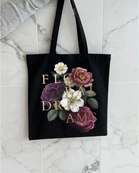 Екошопер BookOpt BK4109 Florar dreams чорний BK4109 фото